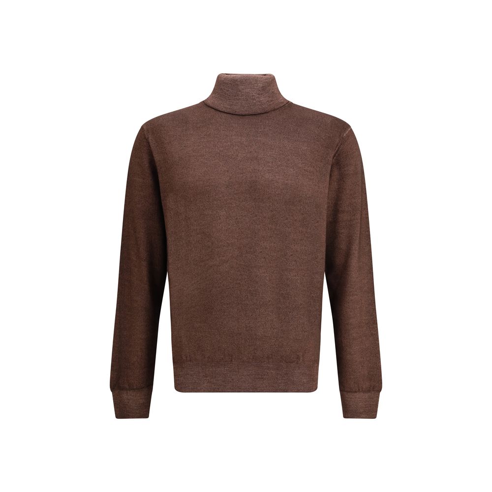 Cruciani Brown Wool Turtleneck | Regal Royce