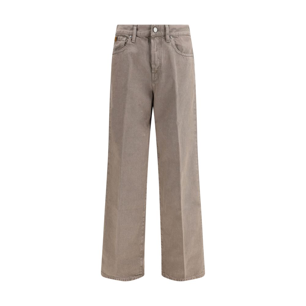 Jacob Cohen Brown Cotton Relaxed Fit Jeans | Regal Royce