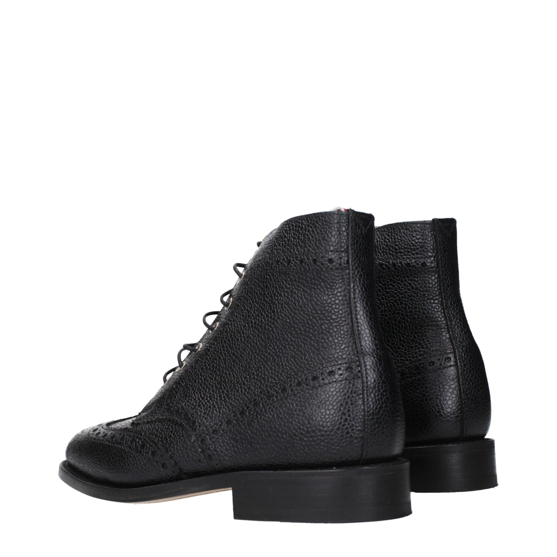 Thom Browne Black Leather Ankle Boots | Regal Royce
