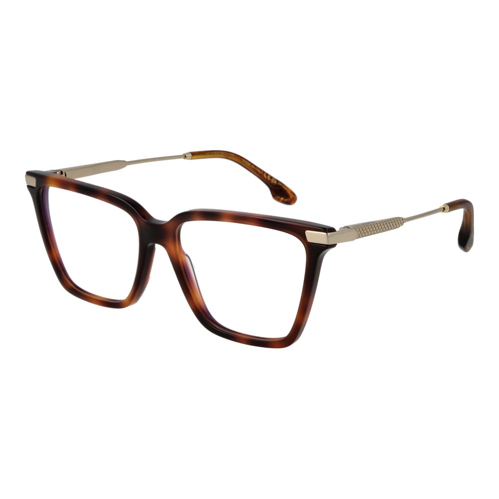 Victoria Beckham Brown Metal & Plastic Glasses (Frames)