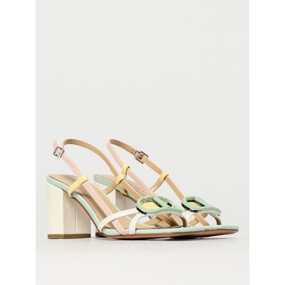Twinset Blue Patent Leather Stiletto Heel Sandals | Regal Royce