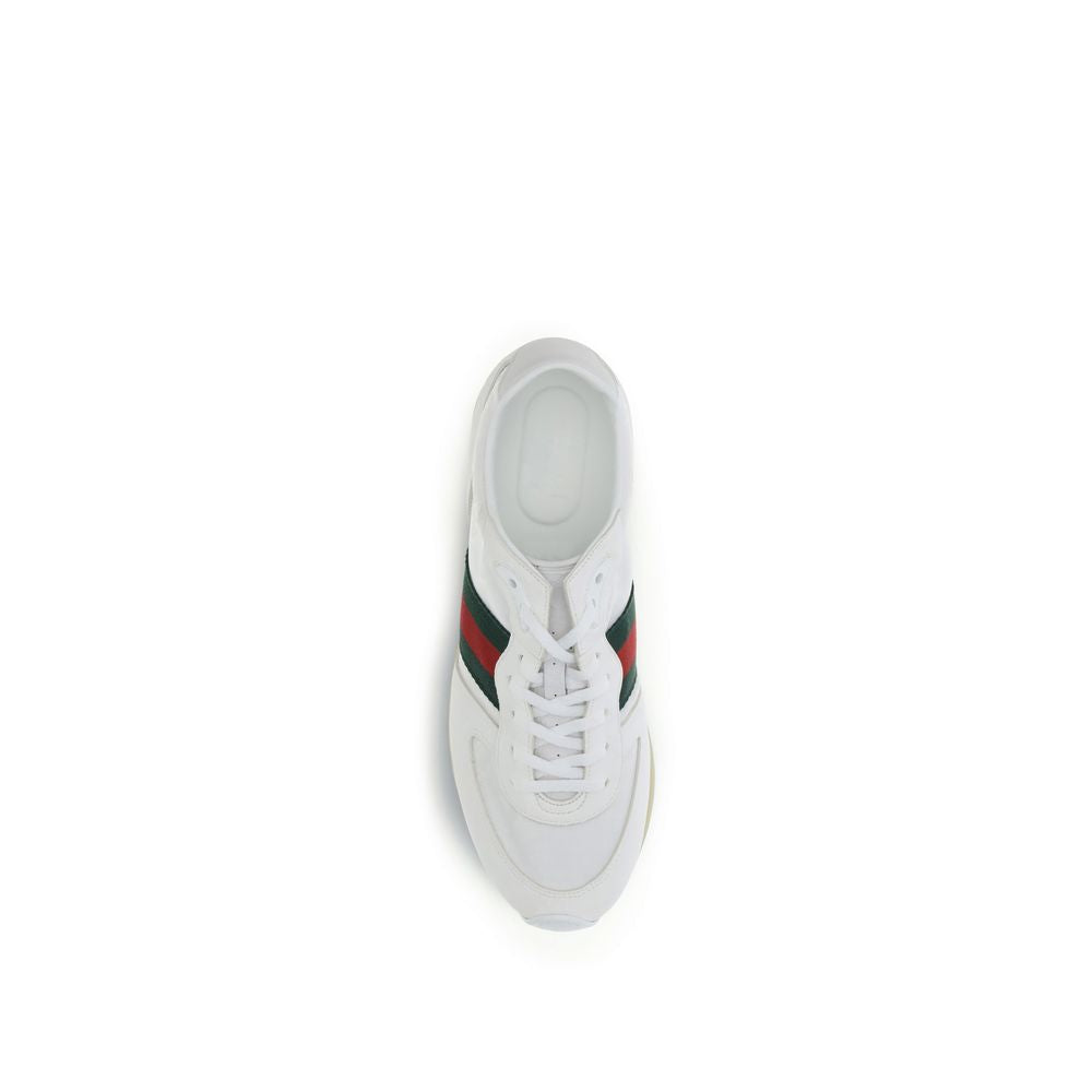Gucci White Polyamide Athletic Sneakers | Regal Royce