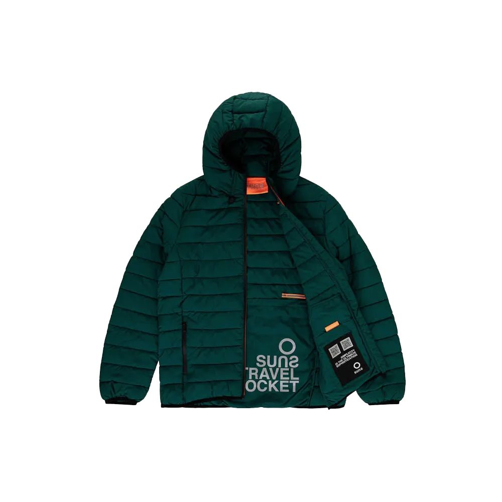 Suns Green Polyester Jackets & Coat