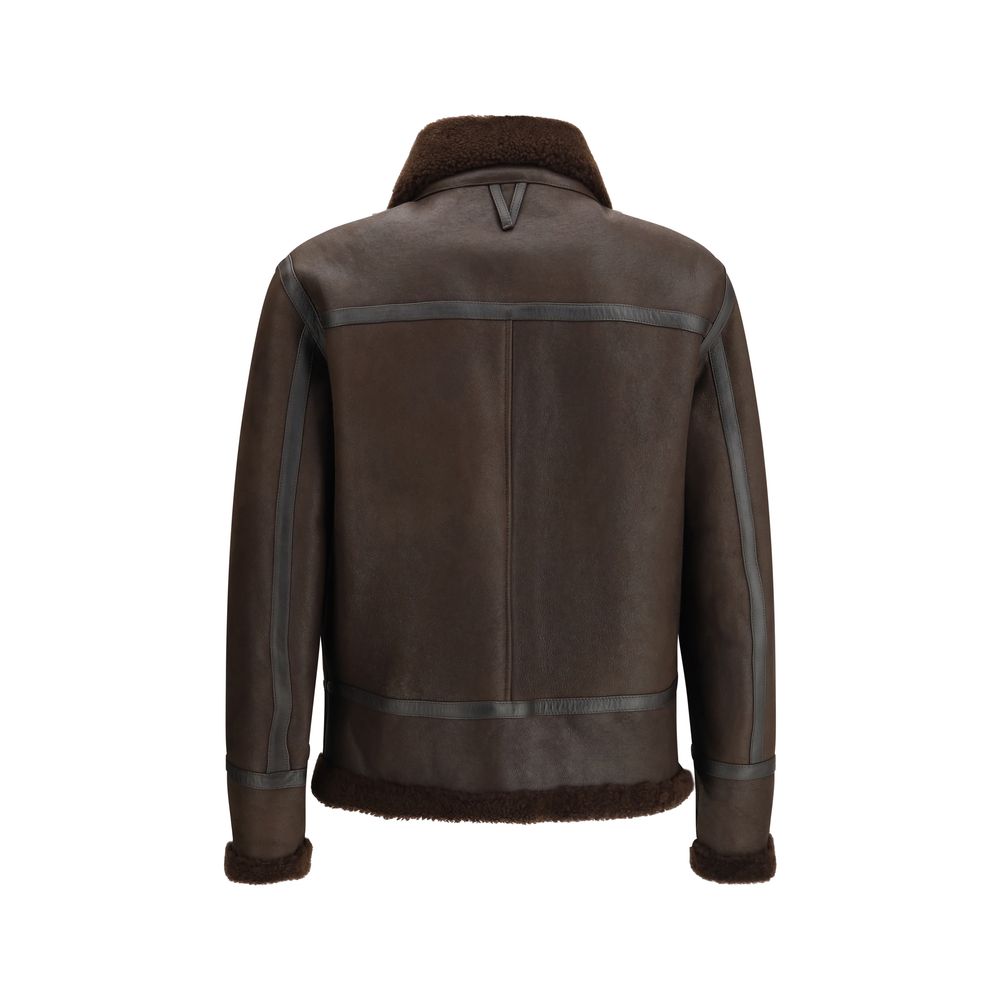 Valstar Brown Leather Biker Jacket