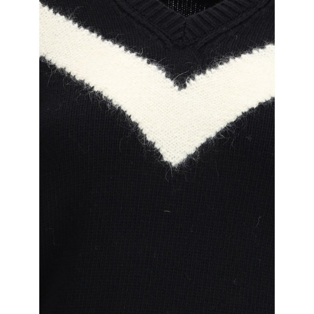 Valentino Black Fleece Wool Sweatshirt | Regal Royce