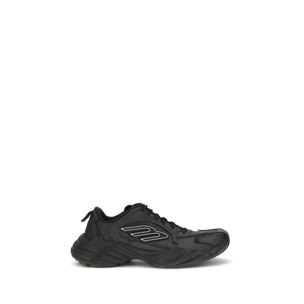 Balenciaga Black Calf Leather Bos Taurus Athletic Sneakers | Regal Royce