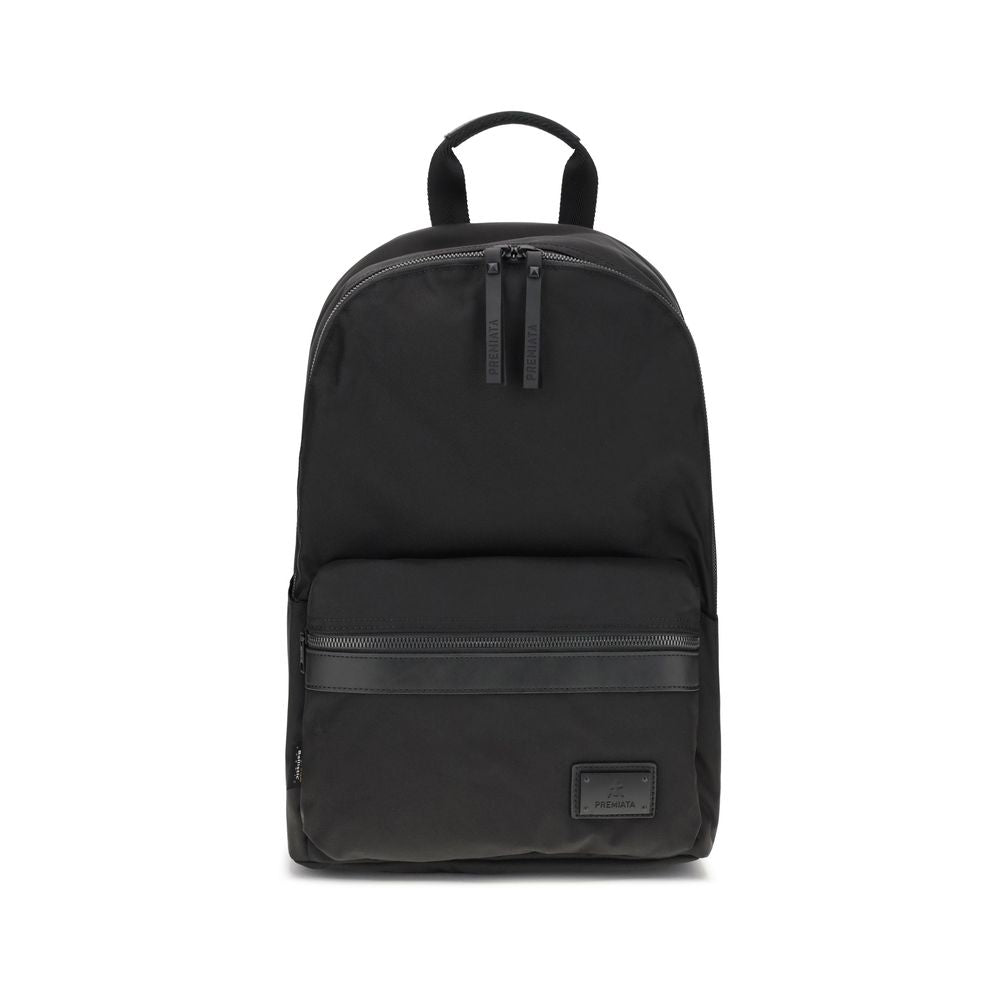 Premiata Black Nylon Backpack | Regal Royce
