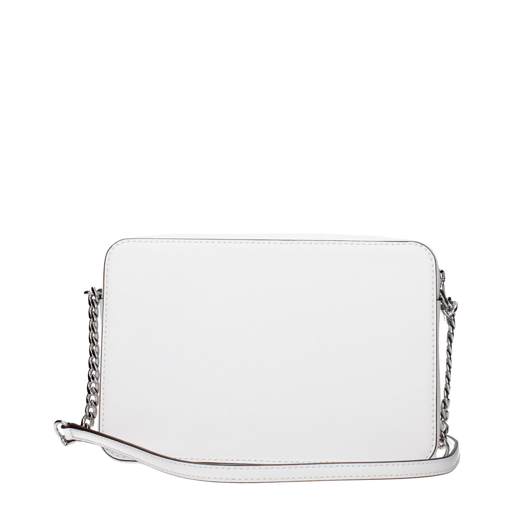 Michael Kors White Leather Crossbody Bag