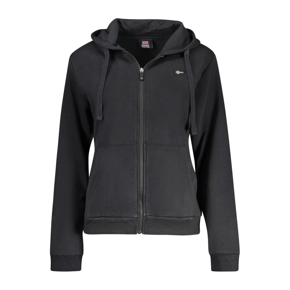 Norway 1963 Black Cotton Women's Hoodie | Regal Royce
