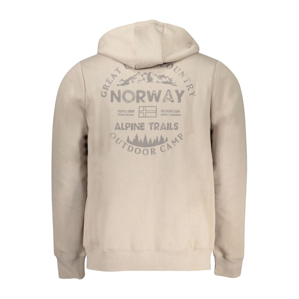 Norway 1963 Beige Cotton Men's Hoodie Sweatshirt | Regal Royce