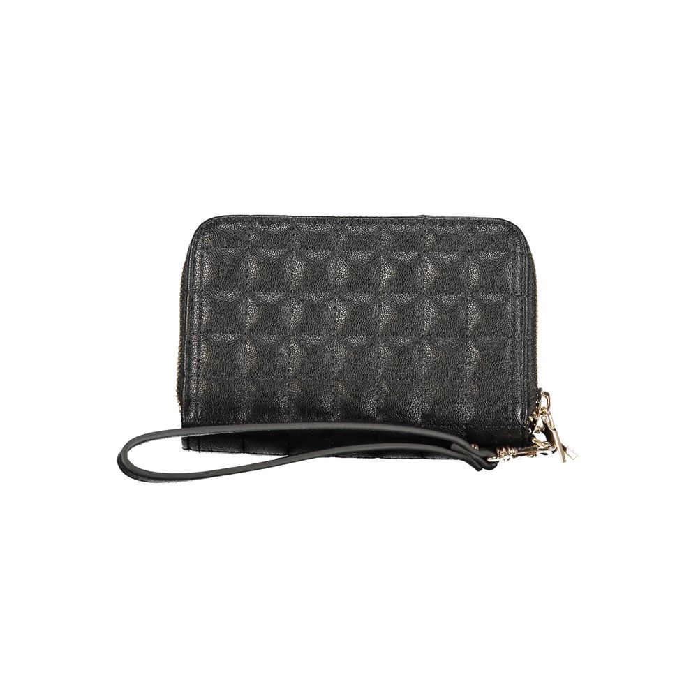 Guess Jeans Black Polyurethane Women Wallet | Regal Royce