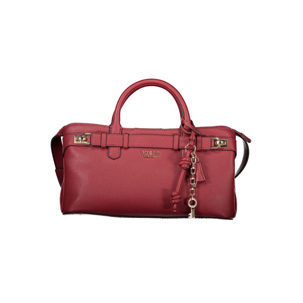 Guess Jeans Rosso Polyurethane Women Handbag | Regal Royce