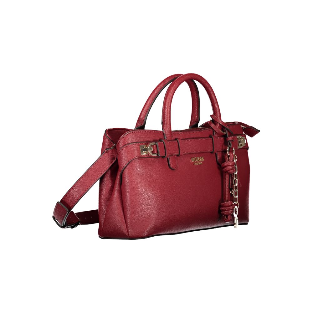 Guess Jeans Rosso Polyurethane Women Handbag | Regal Royce