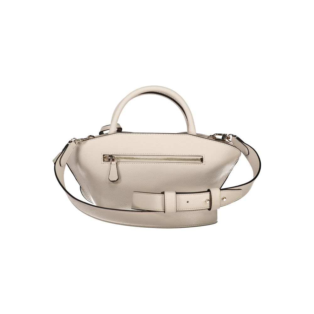 Guess Jeans Beige Polyurethane Women's Handbag | Regal Royce