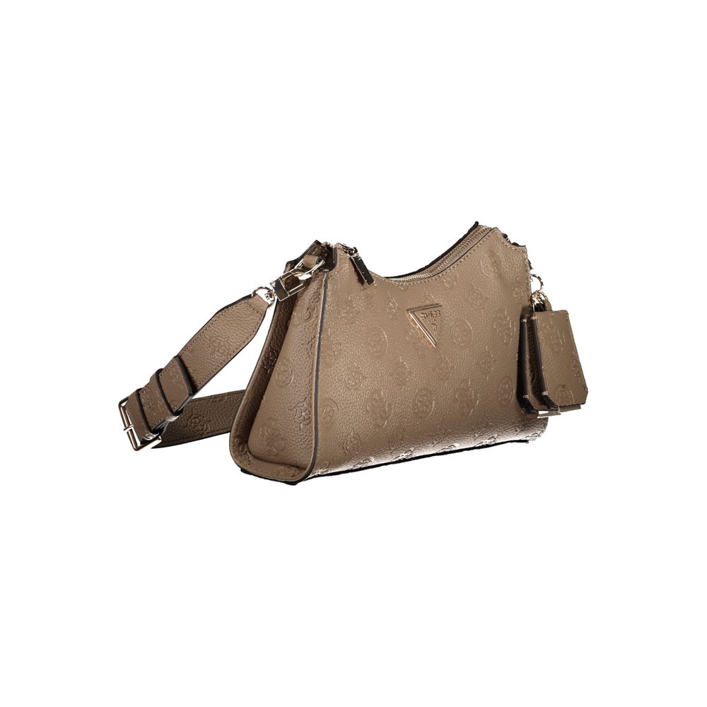 Guess Jeans Beige Polyurethane Women's Crossbody Bag | Regal Royce