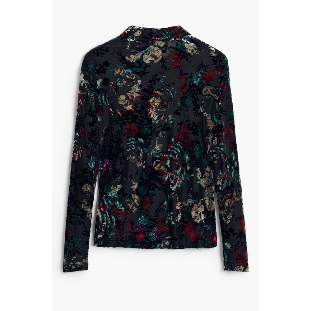Desigual Nero Poliammide Women Shirt | Regal Royce