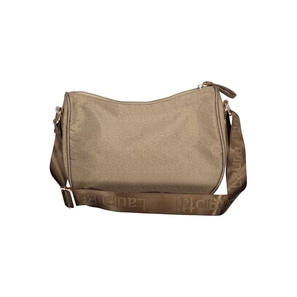 Laura Biagiotti Beige Polyester Women's Shoulder Bag | Regal Royce