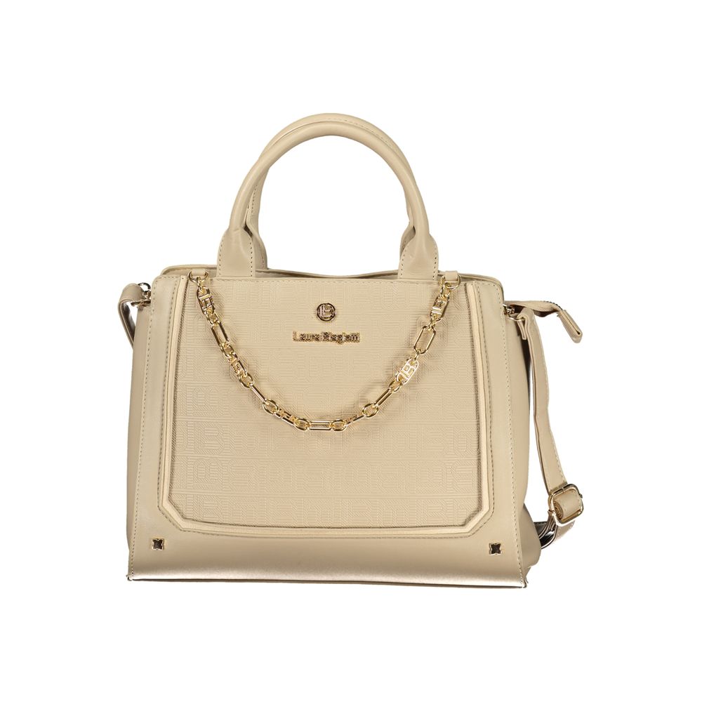 Laura Biagiotti Beige PVC Women Handbag | Regal Royce