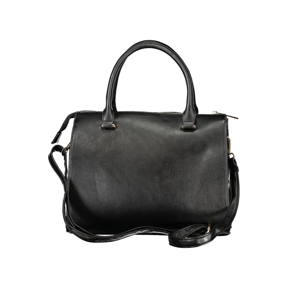 Laura Biagiotti Black PVC Women Handbag | Regal Royce