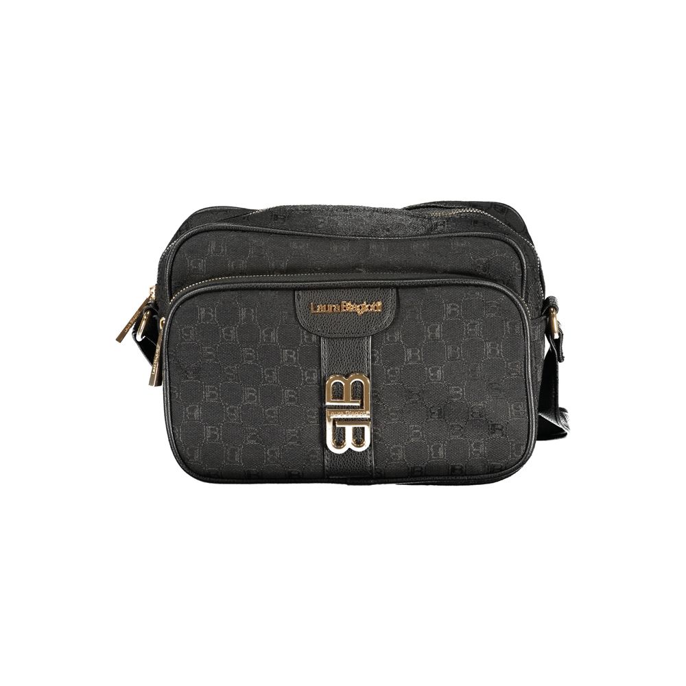Laura Biagiotti Black Polyester Women Handbag | Regal Royce