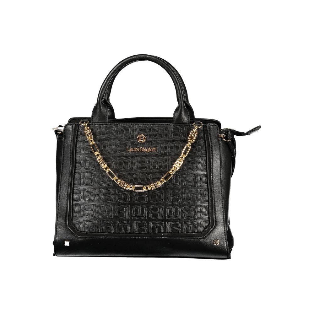 Laura Biagiotti Black PVC Women Handbag | Regal Royce