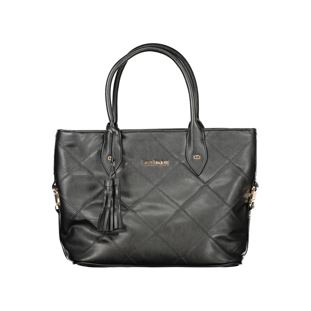 Laura Biagiotti Black PVC Women Handbag | Regal Royce