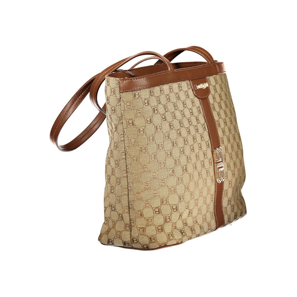 Laura Biagiotti Beige Polyester Women Handbag | Regal Royce