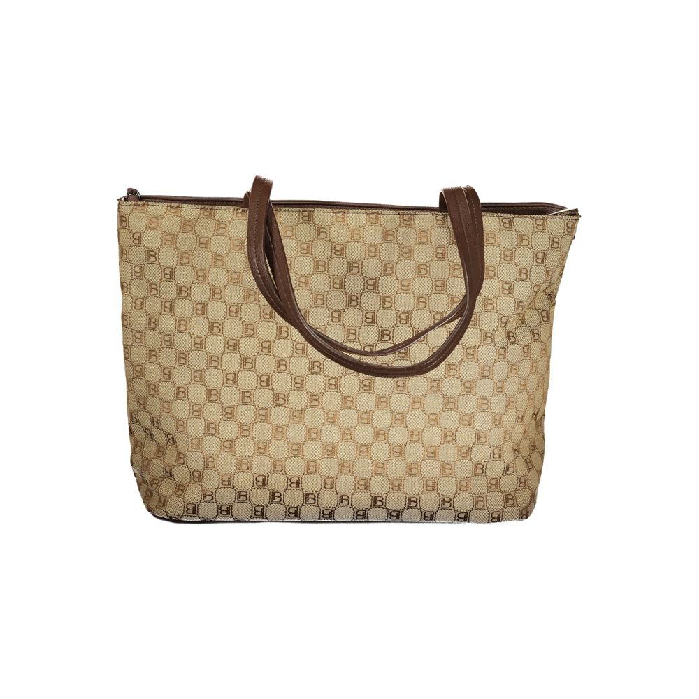 Laura Biagiotti Beige Polyester Women Handbag | Regal Royce