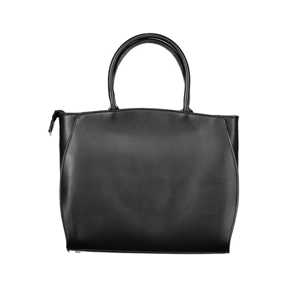 Laura Biagiotti Nero PVC Women Handbag | Regal Royce