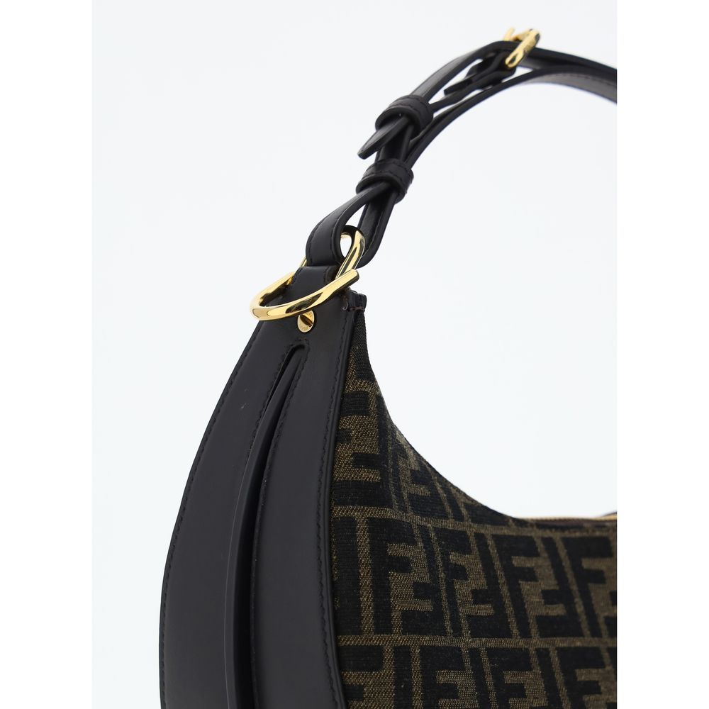 Fendi Brown Fabric Shoulder Bag | Regal Royce