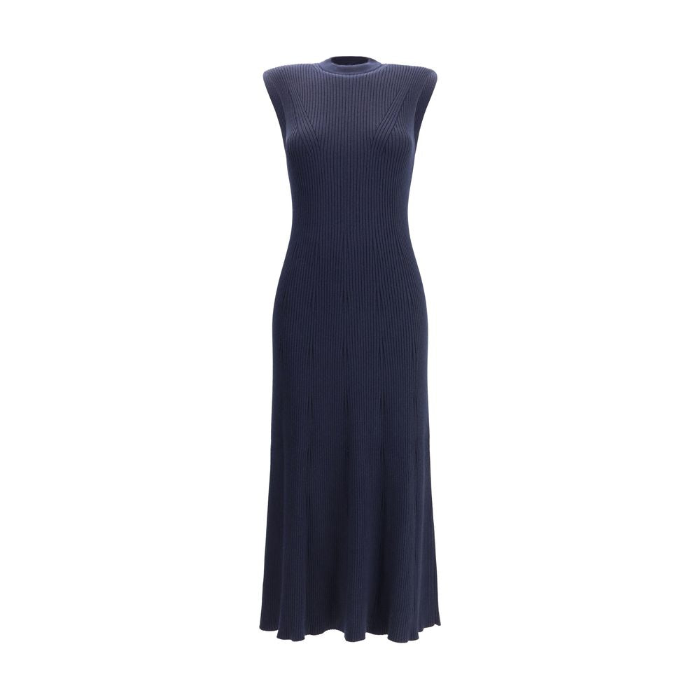 SA SU PHI Blue Cashmere Casual Dress