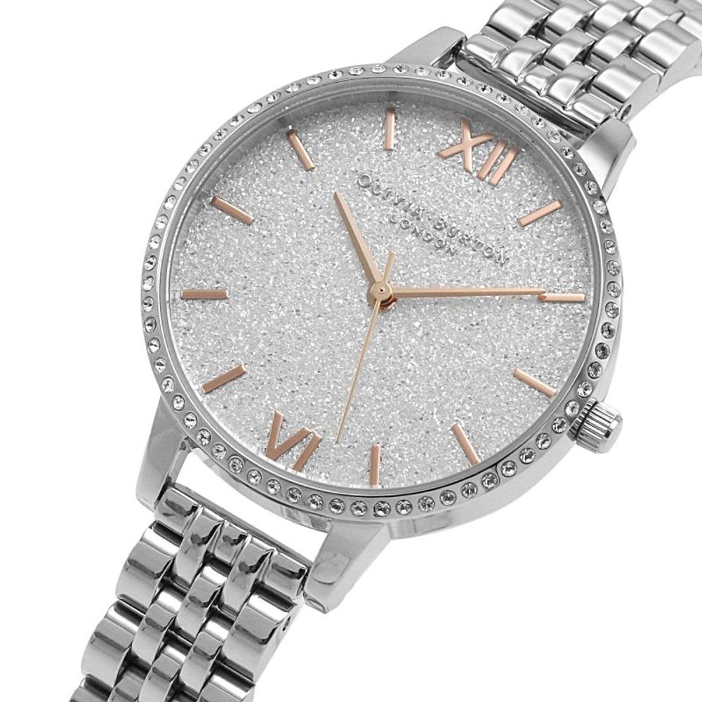 Olivia Burton Silver Stainless Steel Dress Watch | Regal Royce
