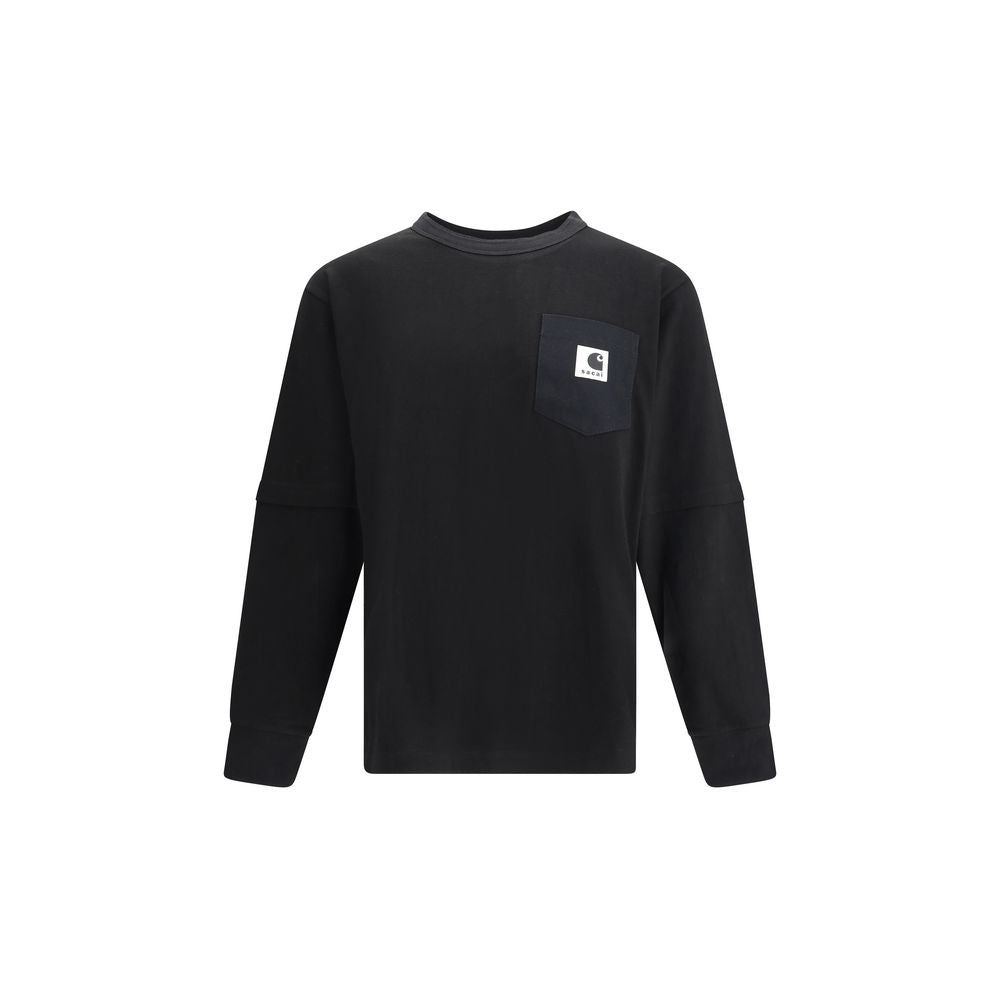Sacai Black Cotton Sportswear
