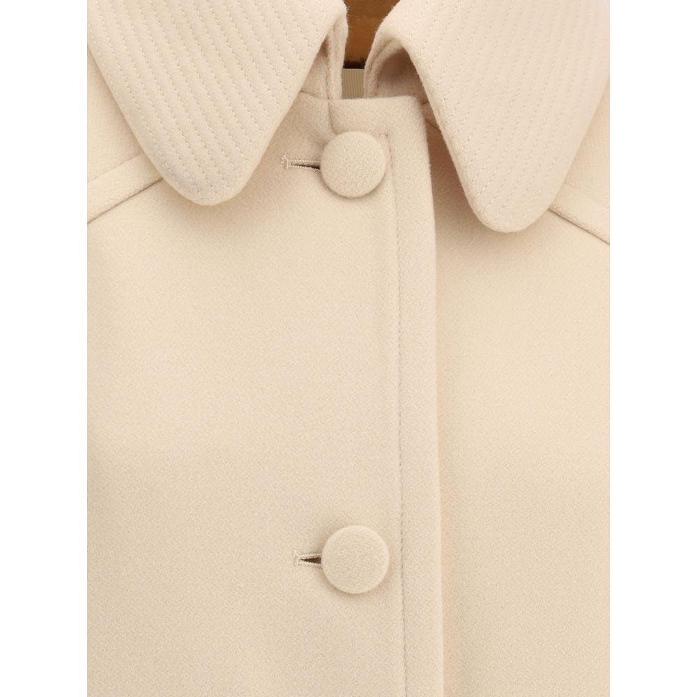 Valentino Cream Fleece Wool Coat | Regal Royce