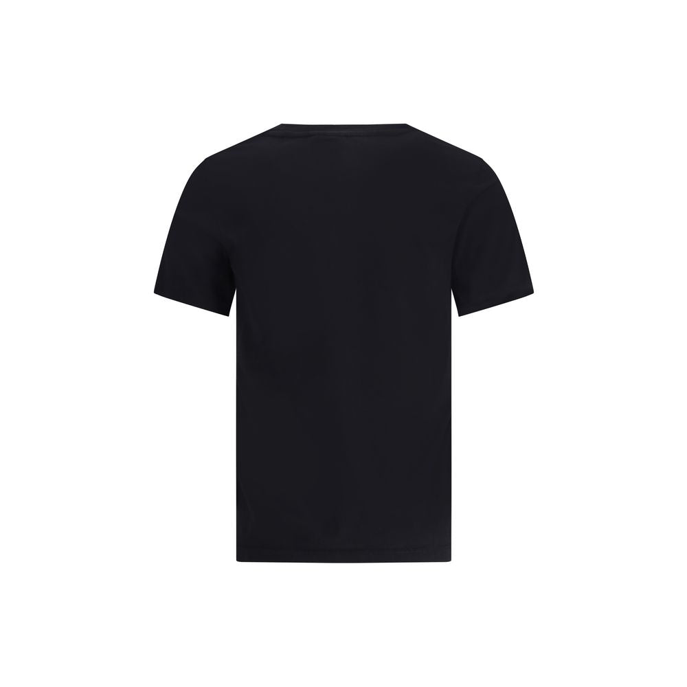 Maison Kitsuné Black Cotton T-Shirt | Regal Royce