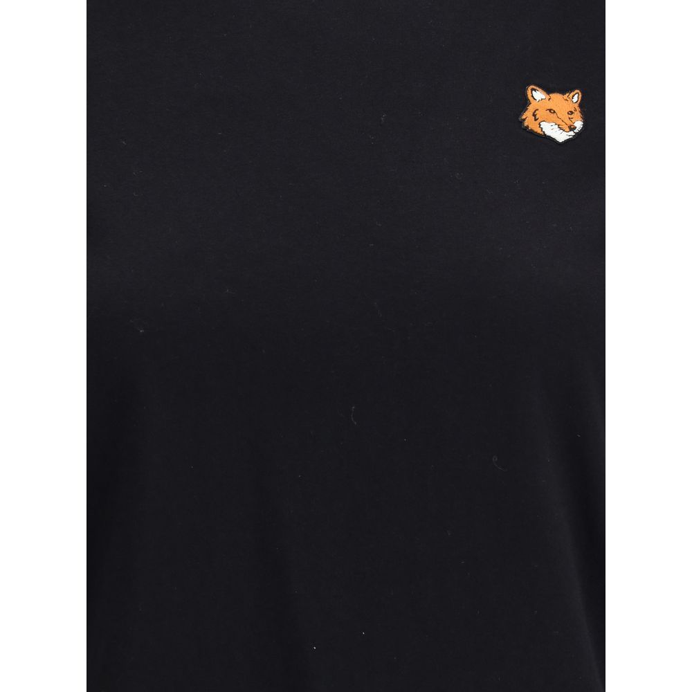 Maison Kitsuné Black Cotton T-Shirt | Regal Royce