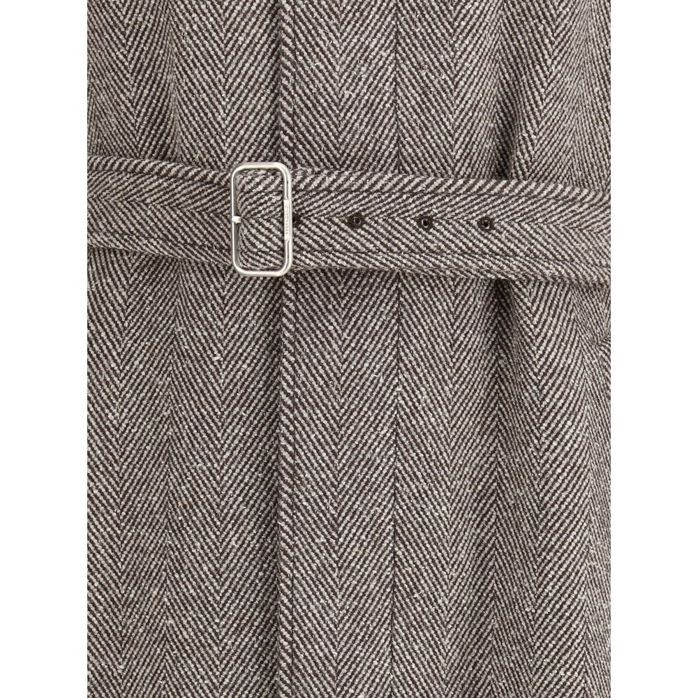 Ferragamo Beige Wool Coat | Regal Royce