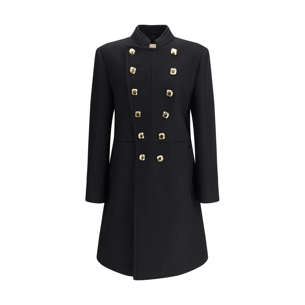 Valentino Black Wool Coat | Regal Royce