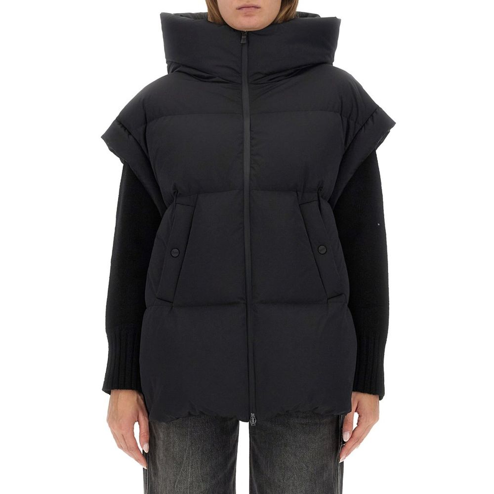 Herno Black Polyester Jackets And Coat