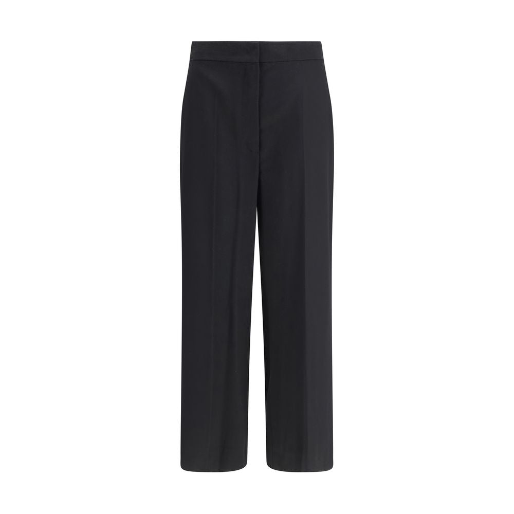 Max Mara Black Fleece Wool Casual Pants | Regal Royce