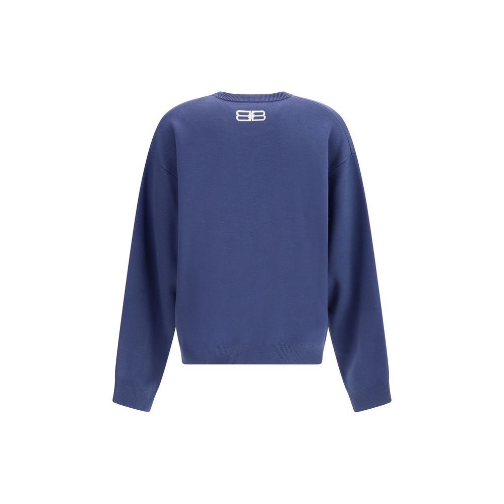 Balenciaga Blue Wool Sweatshirt | Regal Royce