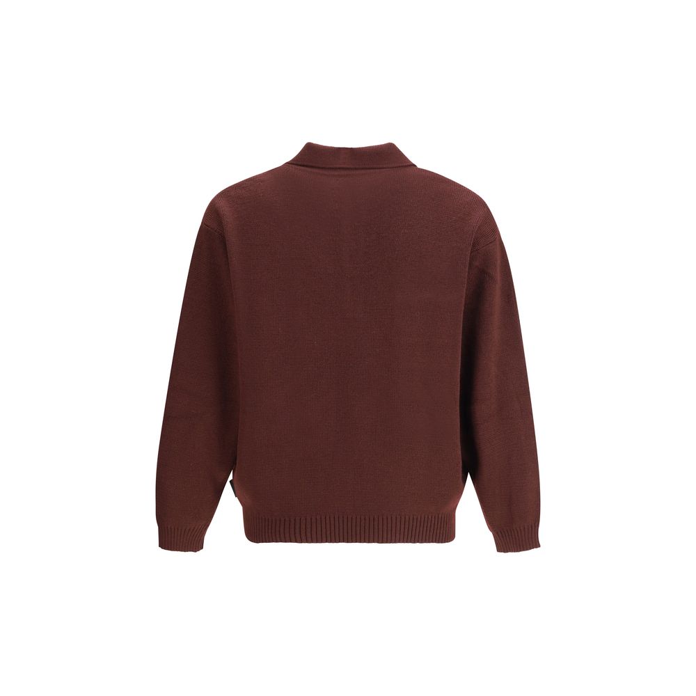GR10K Bordeaux Wool Polo Shirt | Regal Royce