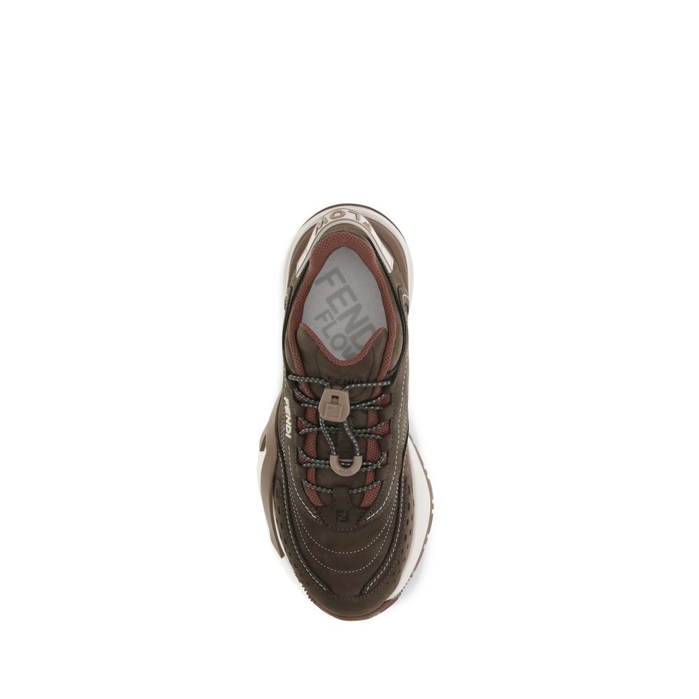 Fendi Brown Rubber Athletic Sneakers | Regal Royce