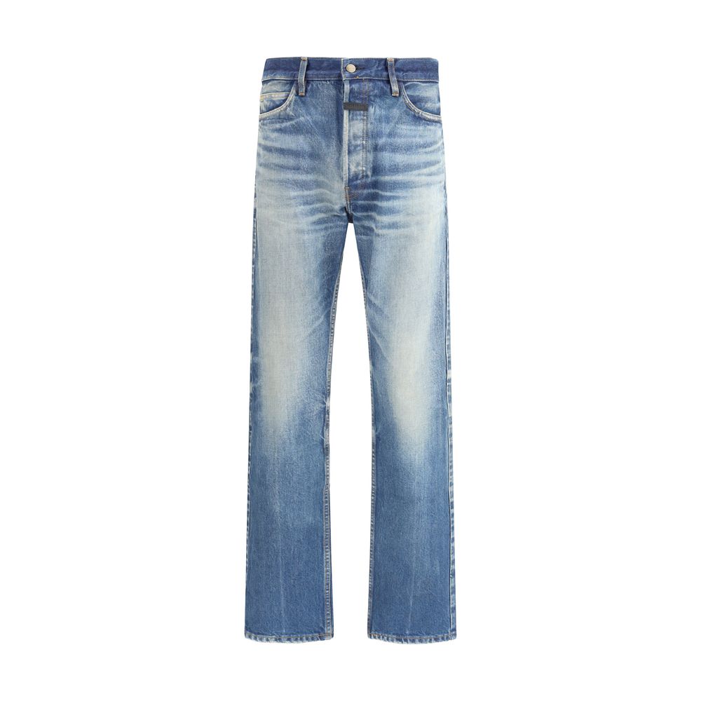 Fear Of God Blue Cotton Straight-Leg Jeans | Regal Royce