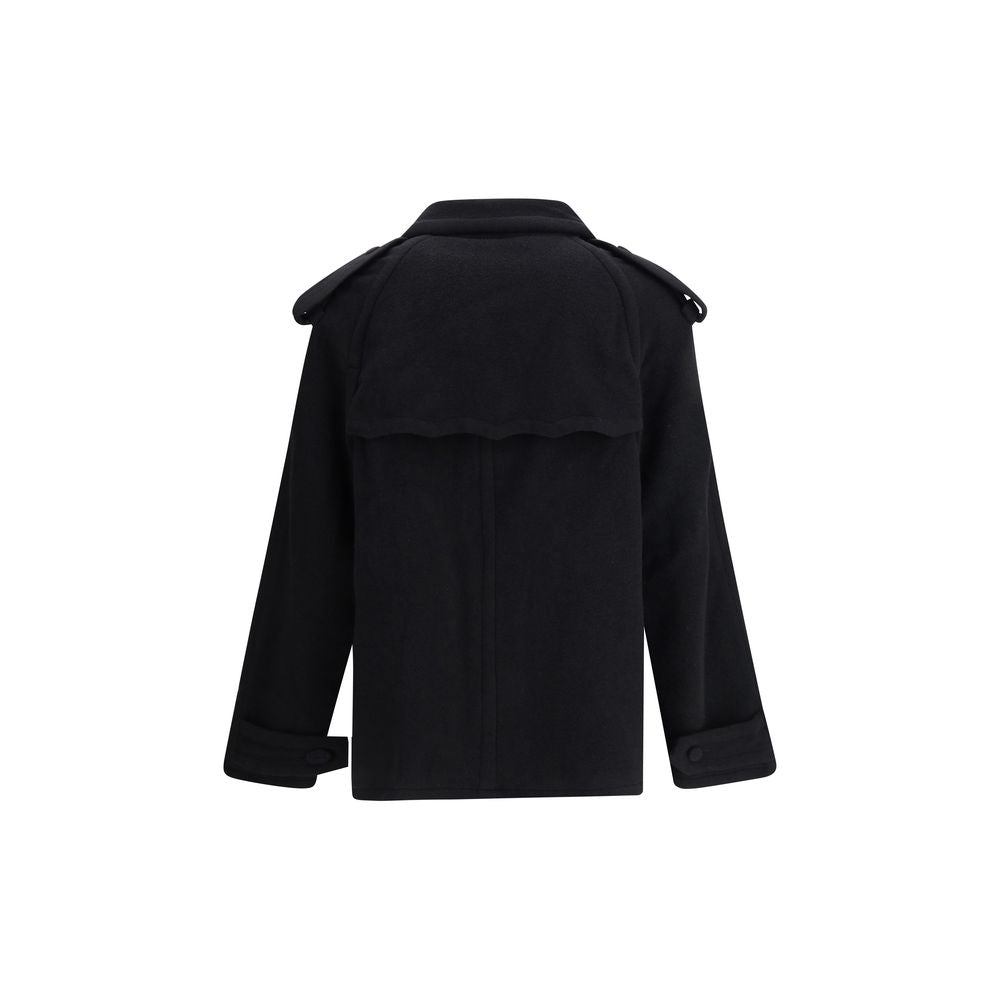 Namacheko Black Cotton Coat | Regal Royce