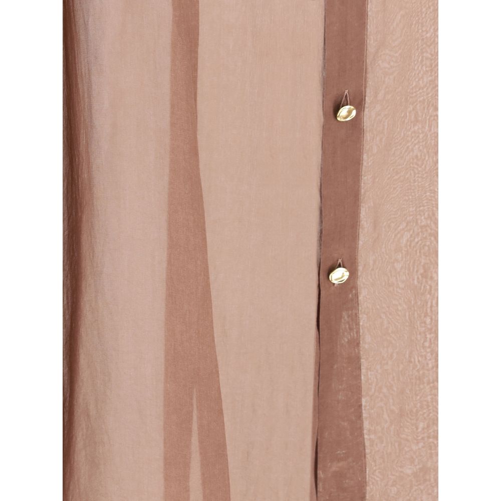 Darkpark Bordeaux Silk Blouse | Regal Royce