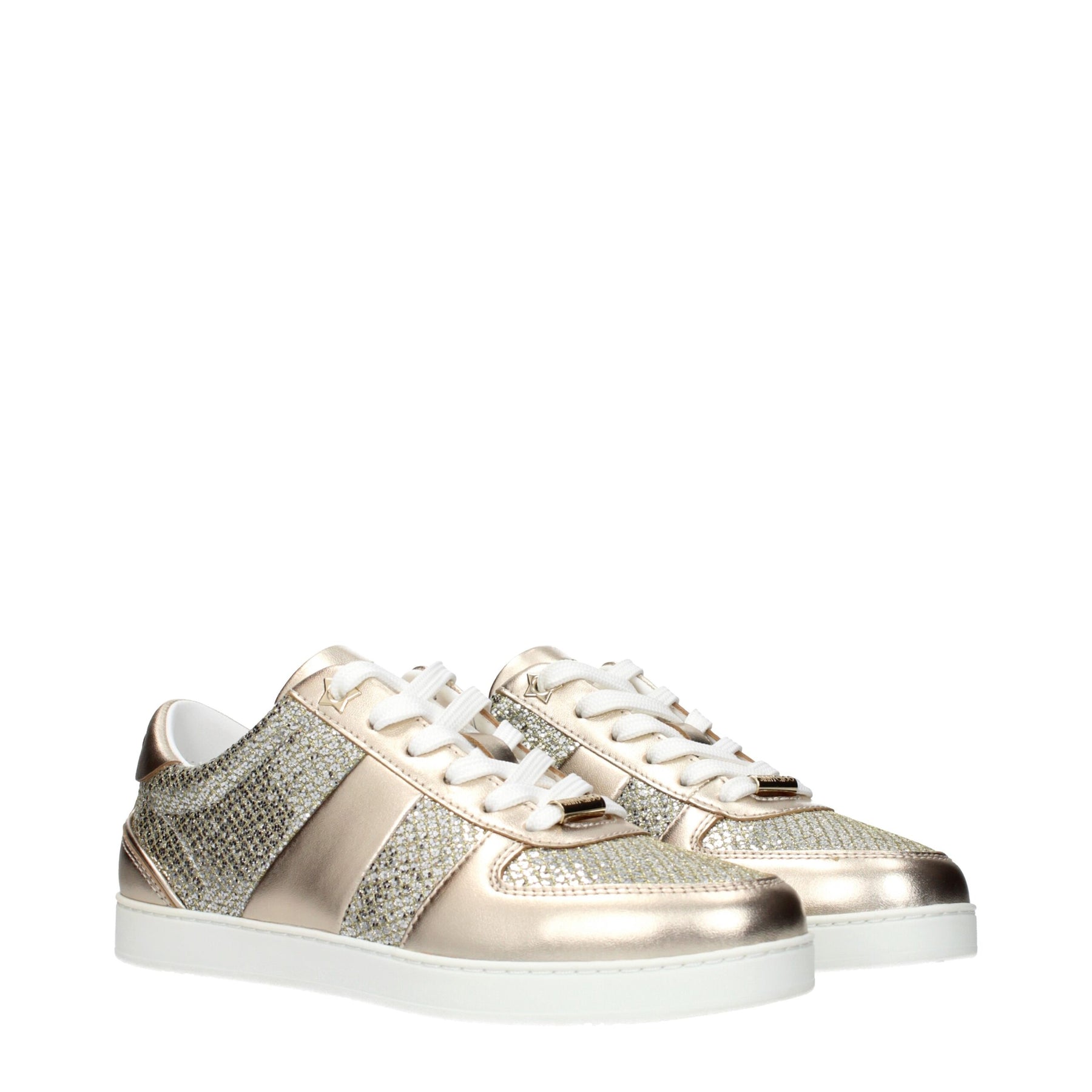 Jimmy Choo Gold Leather Sneakers | Regal Royce