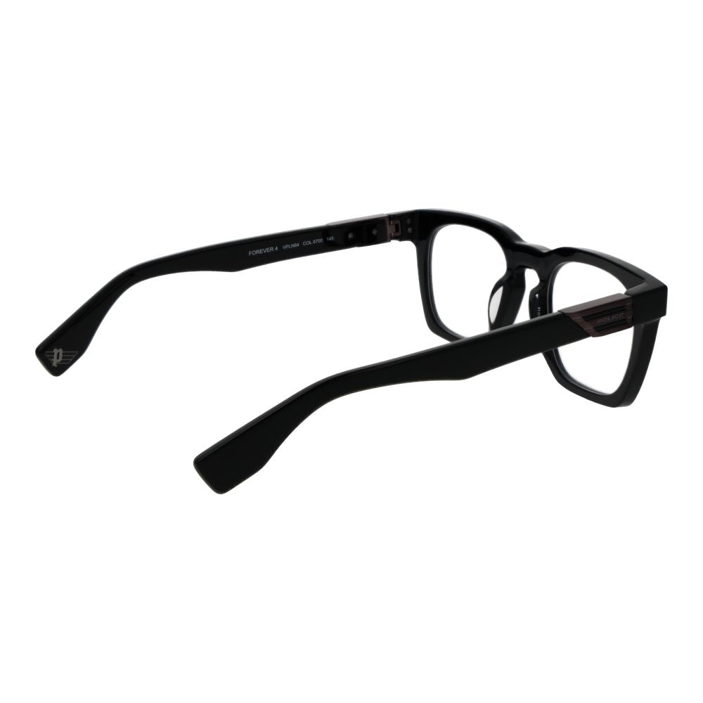 Police Black Cellulose Acetate Glasses (Frames)