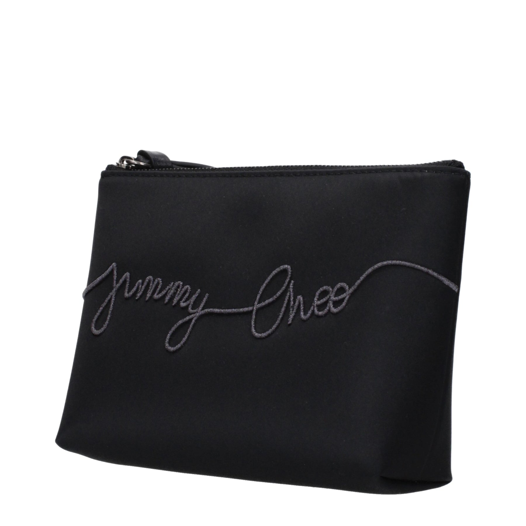 Jimmy Choo Black Satin Clutch Bag | Regal Royce