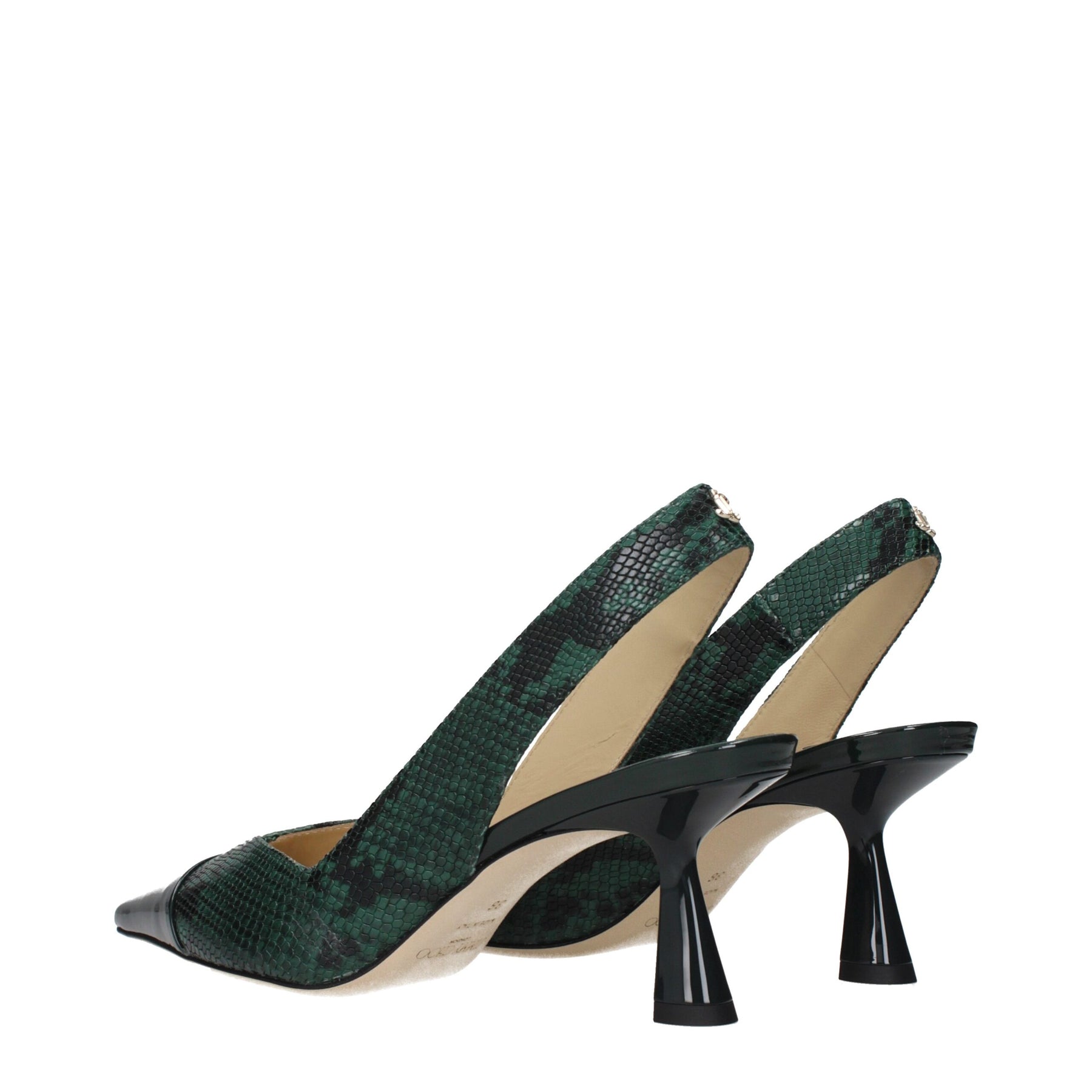 Jimmy Choo Green Leather High Heel Pumps | Regal Royce